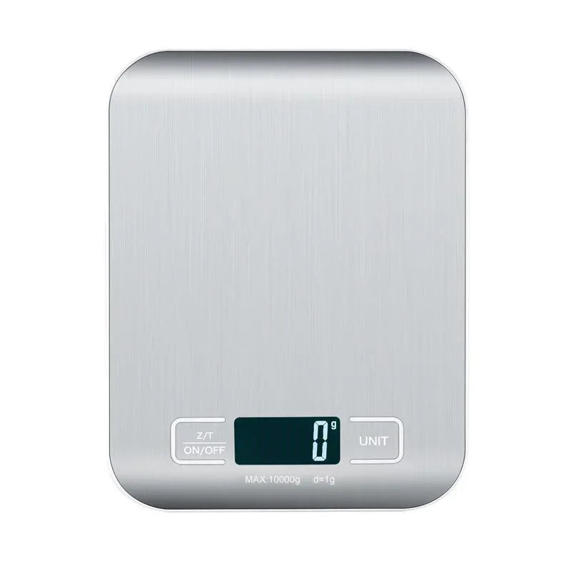DecorBites™ Kitchen Scale: LCD Display Stainless Steel Electronic Food Postal Balance