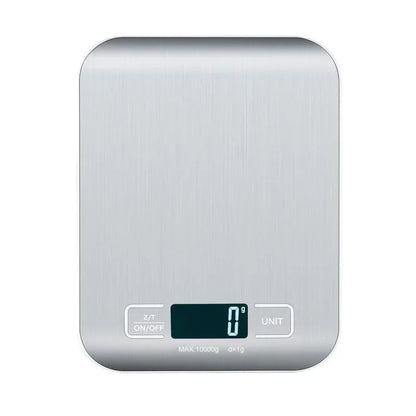 DecorBites™ Kitchen Scale: LCD Display Stainless Steel Electronic Food Postal Balance