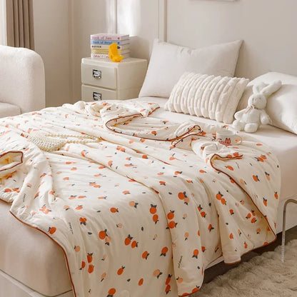 بطانية ديكوربايتس™ الصيفية المُبردة | لحاف ناعم ومُسامي من النباتات الطبيعية