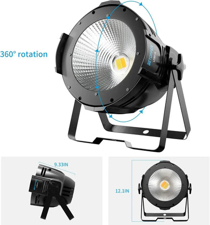 Decorbites™ Großer Wagen 100W COB Par-Leuchte mit DMX512 für Bühnen-Show Konzert Theater