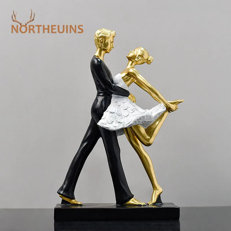 تمثال مزدوج لفتاة رقص الباليه من DecorBites™ للديكور المنزلي وإكسسوارات سطح المكتب