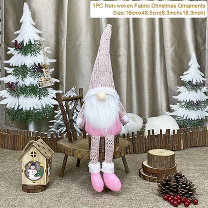 Gnome Christmas Faceless Doll Merry Christmas Decorations for Home 2024 Christmas Ornament Xmas Navidad Noel Gifts New Year 2025