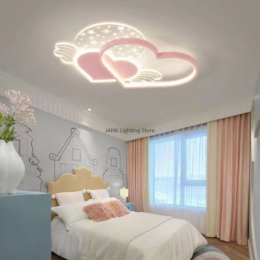 DecorBites™ Children's Love LED Chandelier: Kids Room Bedroom Lighting Fixture