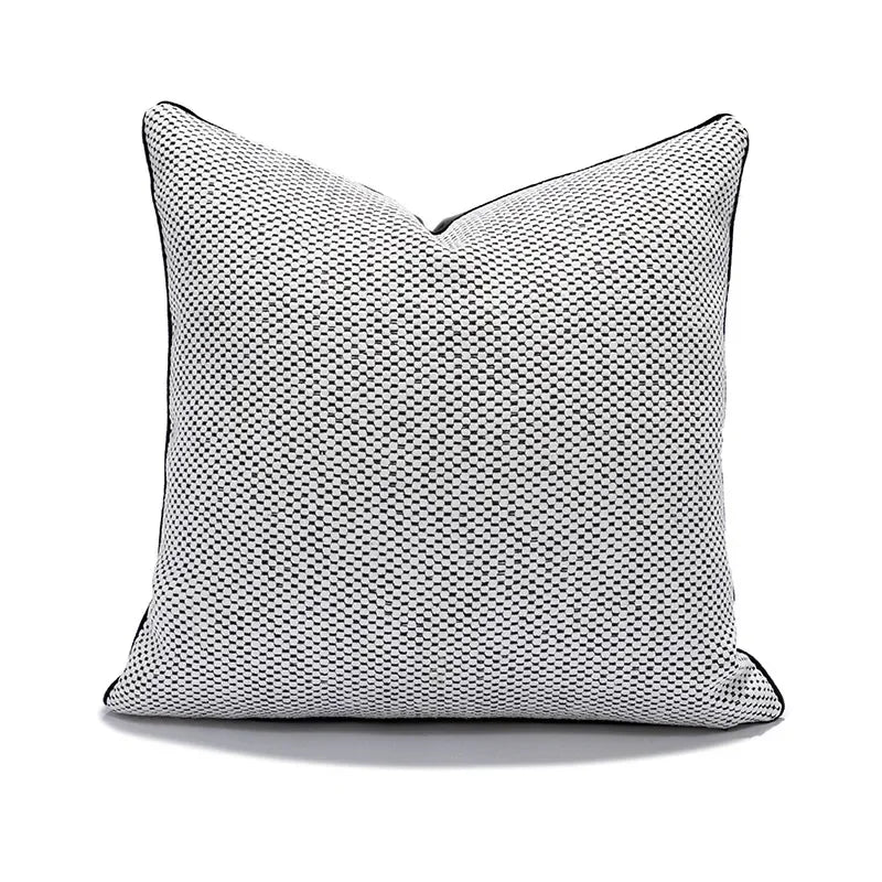 Funda de cojín DecorBites™ con diseño geométrico de elefante en chenilla, funda de almohada suave con flecos, decoración para el hogar