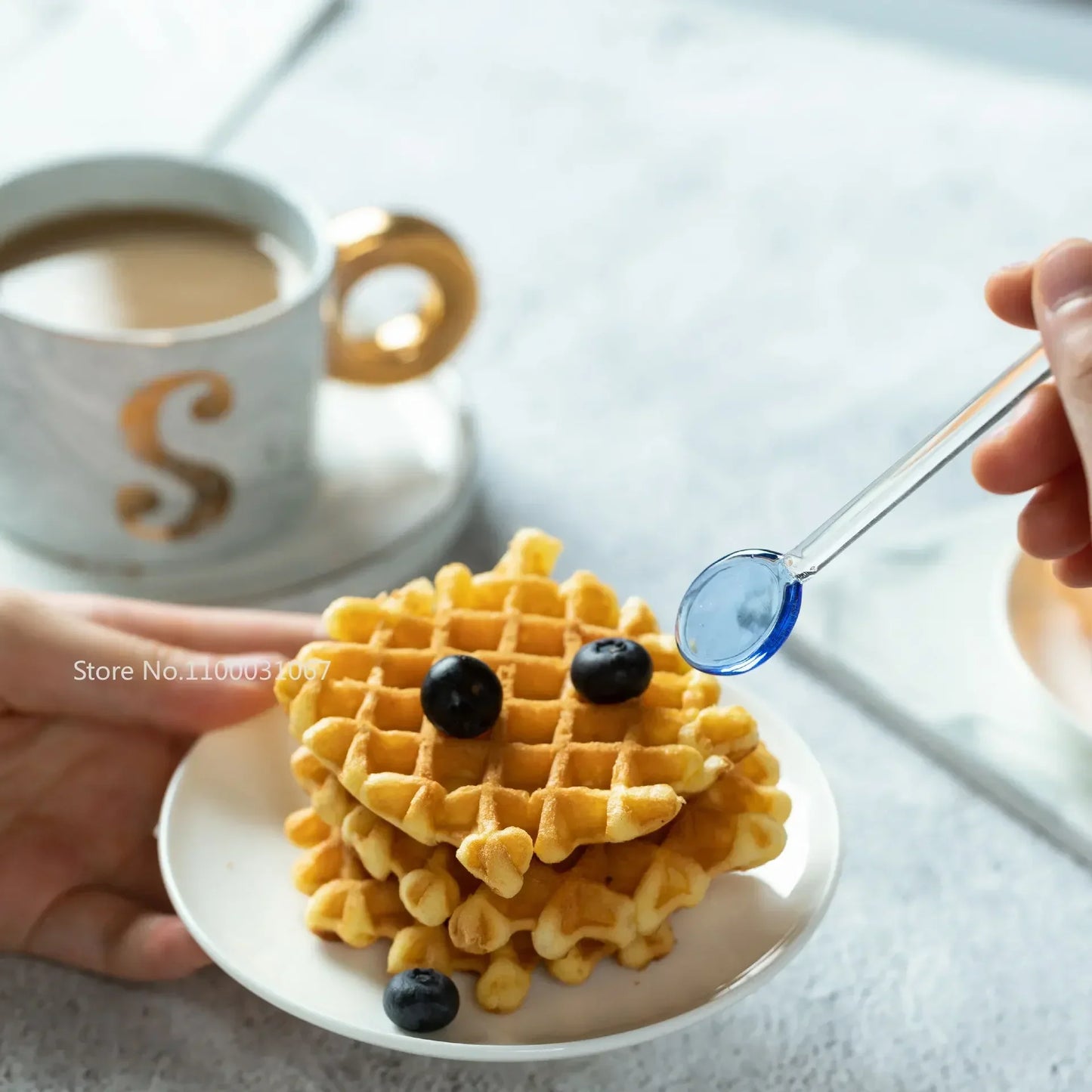 DecorBites™ Heat-resistant Glass Spoon Set for Coffee, Dessert & Seasoning Jar, Tea Spoon