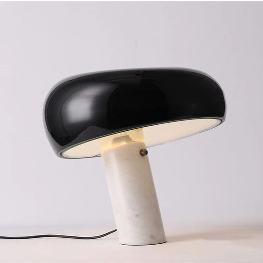 DecorBites™ Designer Mushroom Lamp: Nordic Marble Table Lamp for Villa Study Room Indoor Lighting