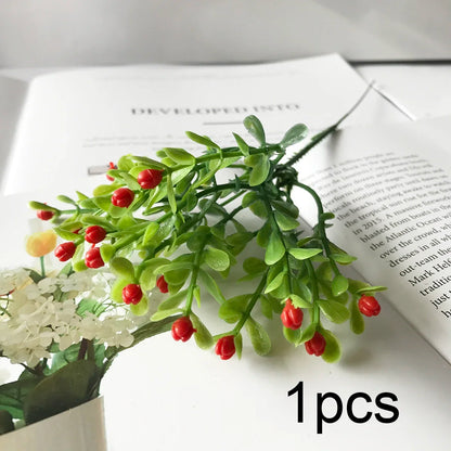 زهور صناعية من الحرير من DecorBites™ مصنوعة من الفاوانيا الزرقاء وزهور الشاي الوردية لتزيين حديقة المنزل وحفلات الزفاف