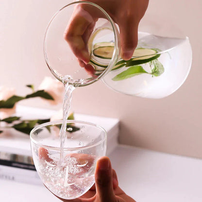 DecorBites™ Glass Tea Infuser Water Bottle Thermos Drinkware Kit