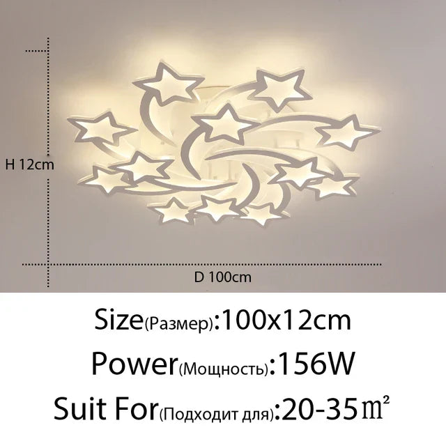 Acrylic Remote Chandelier