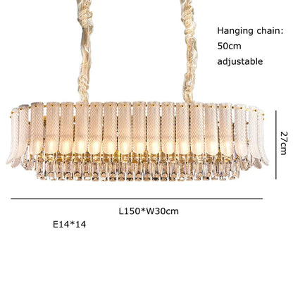 DecorBites™ Crystal Feather Ceiling Pendant Lights for Luxury Home Decor & Living Room