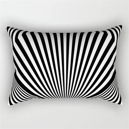 طقم غطاء وسادة للخصر بتصميم هندسي مموج من DecorBites™