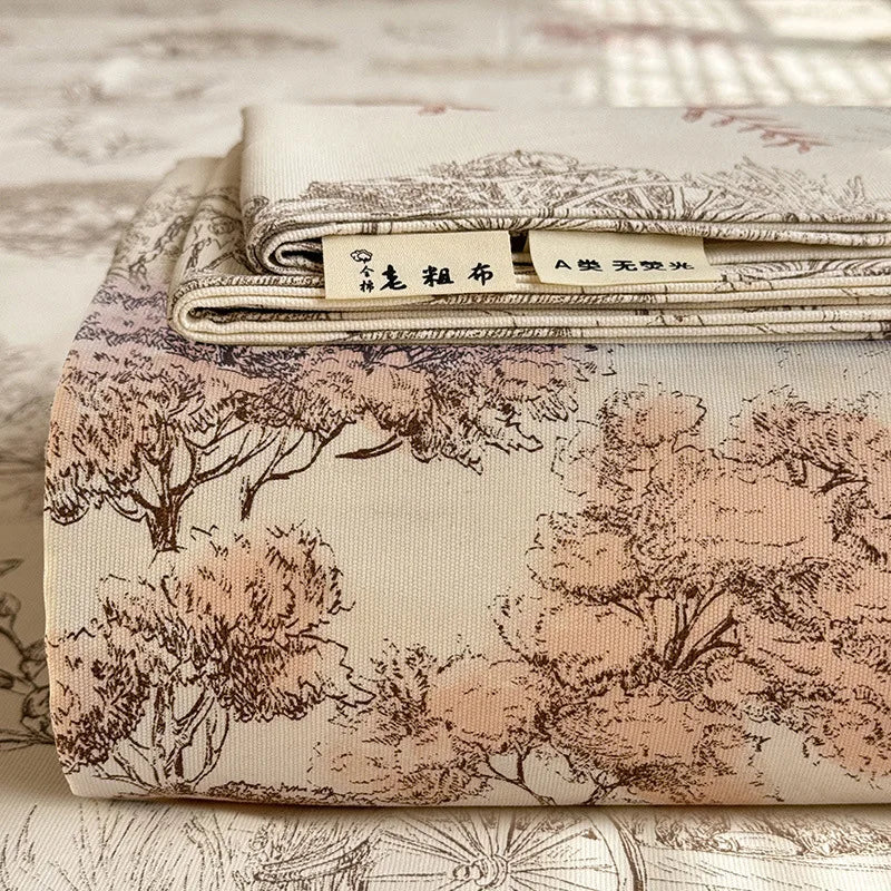 غطاء سرير واقٍ للمرتبة من DecorBites™‎ مطبوع عليه زهور من القطن المُبرد