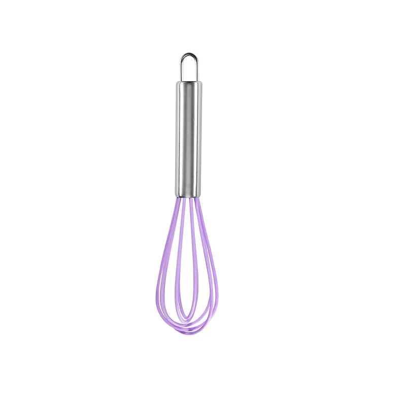 خفاقة ديكوربايتس™ المصنوعة من الفولاذ المقاوم للصدأ والسيليكون مقاس 8 بوصات للخبز والطهي