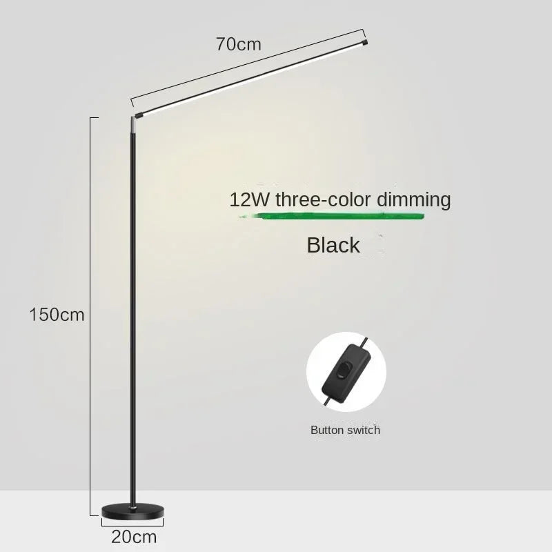 Lámpara de suelo LED Decorbites™: Accesorio de lectura minimalista súper brillante para sala de estar y dormitorio