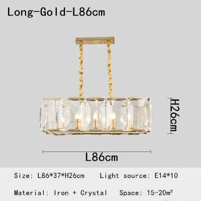DecorBites™ Crystal Pendant Chandelier - Ideal for Living Room, Bedroom, Kitchen, or Wine Shop.