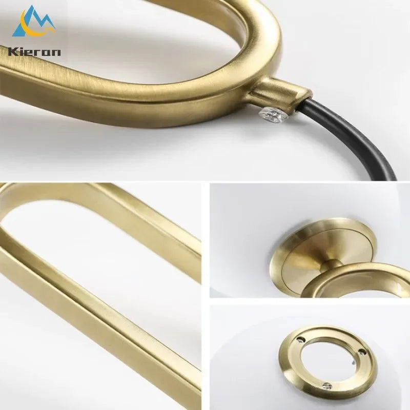 Lámpara de araña LED con bola de cristal DecorBites™ para dormitorio, sala de estar y restaurante