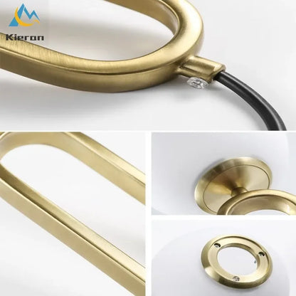 Lámpara de araña LED con bola de cristal DecorBites™ para dormitorio, sala de estar y restaurante