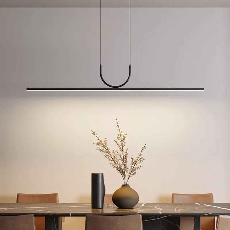 DecorBites™ LED Black Ceiling Chandelier for Dining Room Kitchen Island - Modern Home Decor Lighting