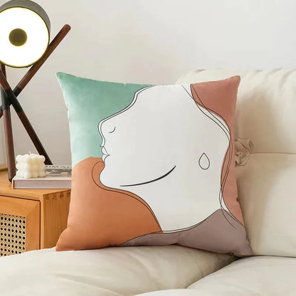 DecorBites™ Fluffy Velvet Pillow Case Cushion Cover - Soft & Modern Room Decor