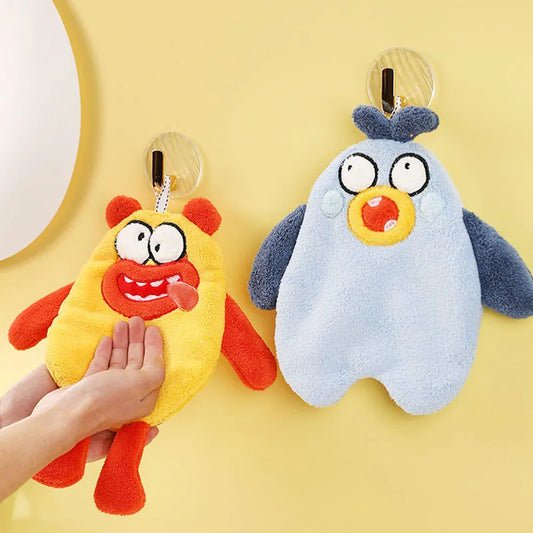 DecorBites™ Kitchen Hand Towel: Soft & Absorbent Coral Velvet Cleaning Cloth, Creative New Year Gift