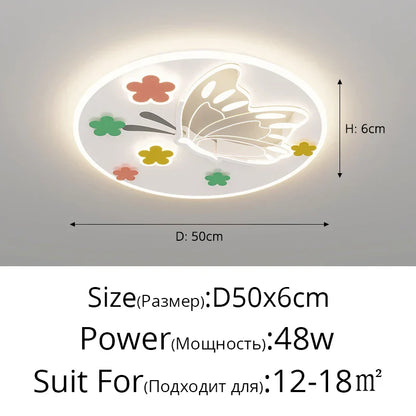 DecorBites™ Cloud Airplane Chandelier Kids Bedroom Ceiling Light Fixtures