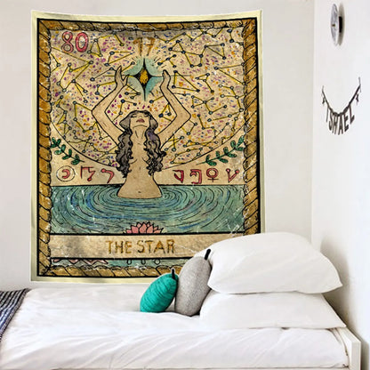 Decobites Tapestry Color Tarot Series Wall Hanging Cloth for Living Room and Bedroom Decor