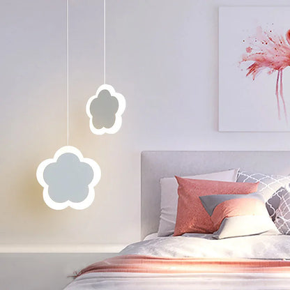 DecorBites™ Heart Blossom Butterfly LED Chandelier for Children's Room