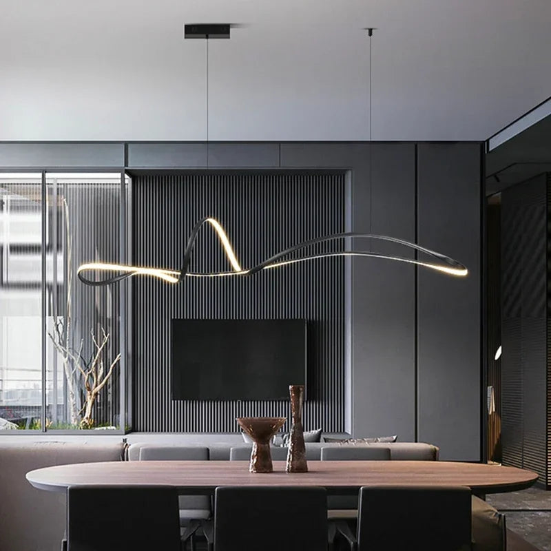 Decorbites™ Lámpara Colgante Gold Dine para Decoración de Sala de Estar y Mesa de Comedor | Lámpara de Araña LED Nórdica
