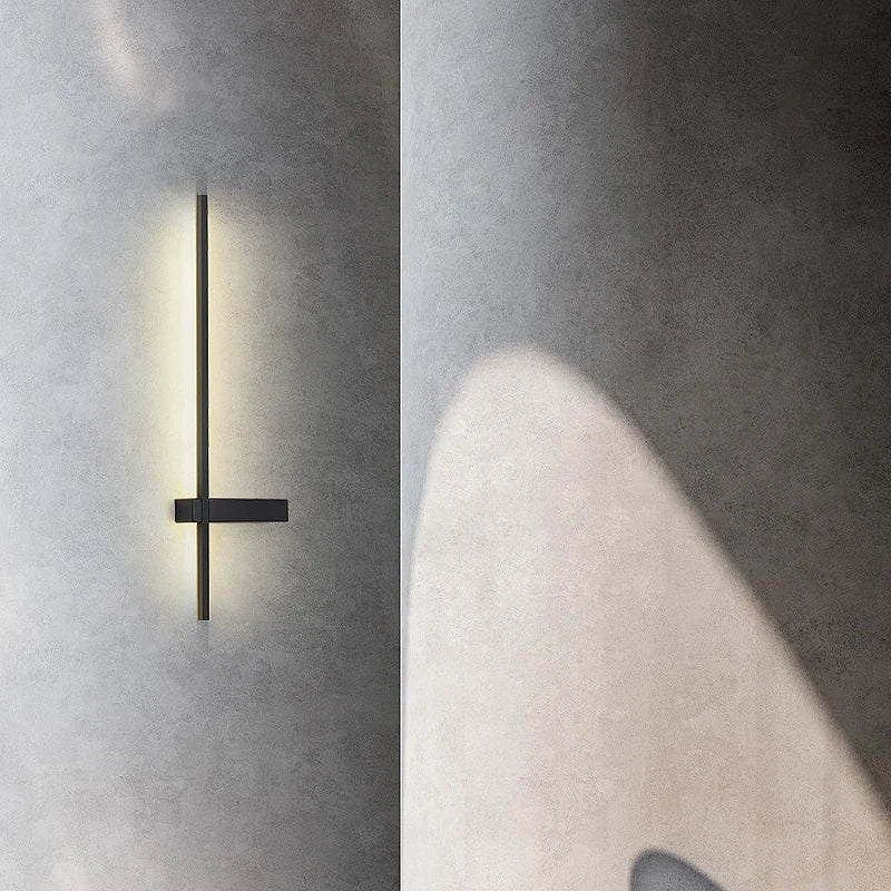 DecorBites™ LED Wall Lamp, Modern Minimalist Design, Aluminum, Indoor Lighting, Gold/Black, AC85-260V