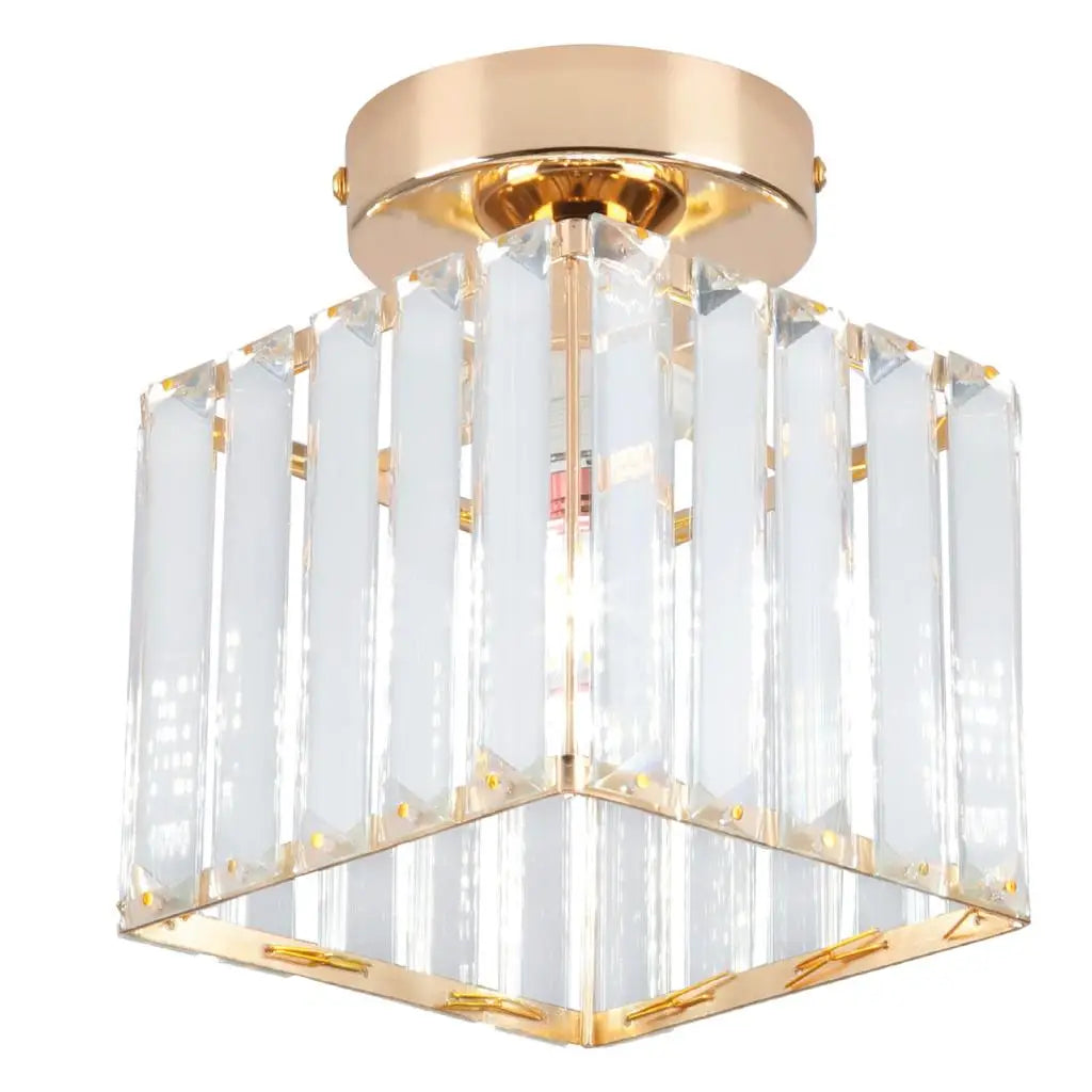 Decorbites™ Lámpara de Techo de Jaula de Hierro Dorado Moderna Decoración Nórdica Retro para Loft E27