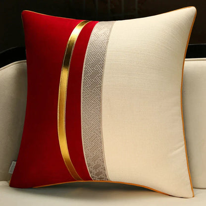 DecorBites™ Chinese Style Decorative Pillow Cover for Home, Living Room, Sofa, Bedside