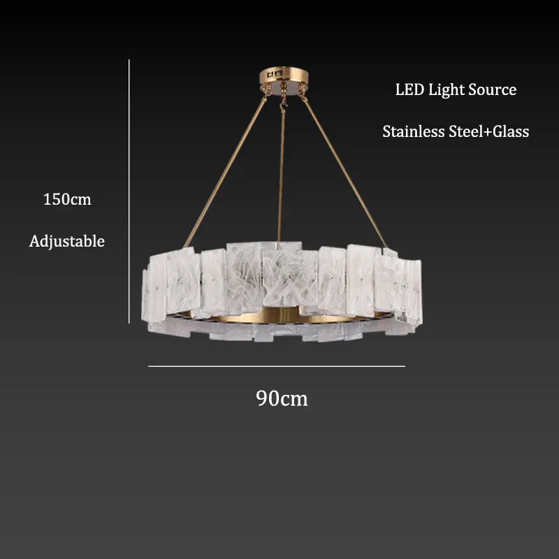 DecorBites™ Cloud Mist Glass Pendant Lights LED Room Decoration Lighting