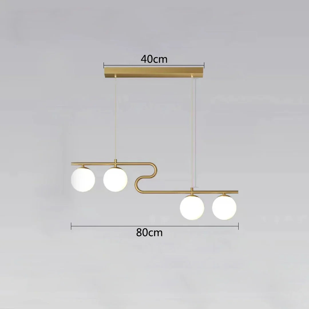 Lámparas de araña LED con bolas de cristal DecorBites™ para decoración del hogar, comedor, cocina y oficina
