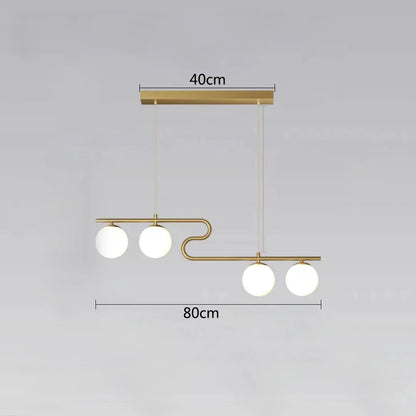 Lámparas de araña LED con bolas de cristal DecorBites™ para decoración del hogar, comedor, cocina y oficina