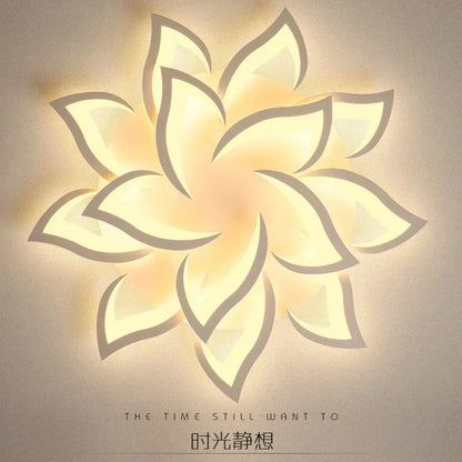 Lámpara de techo DecorBites™ Lotus: Moderna luminaria LED para el hogar, sala de estar y dormitorio.