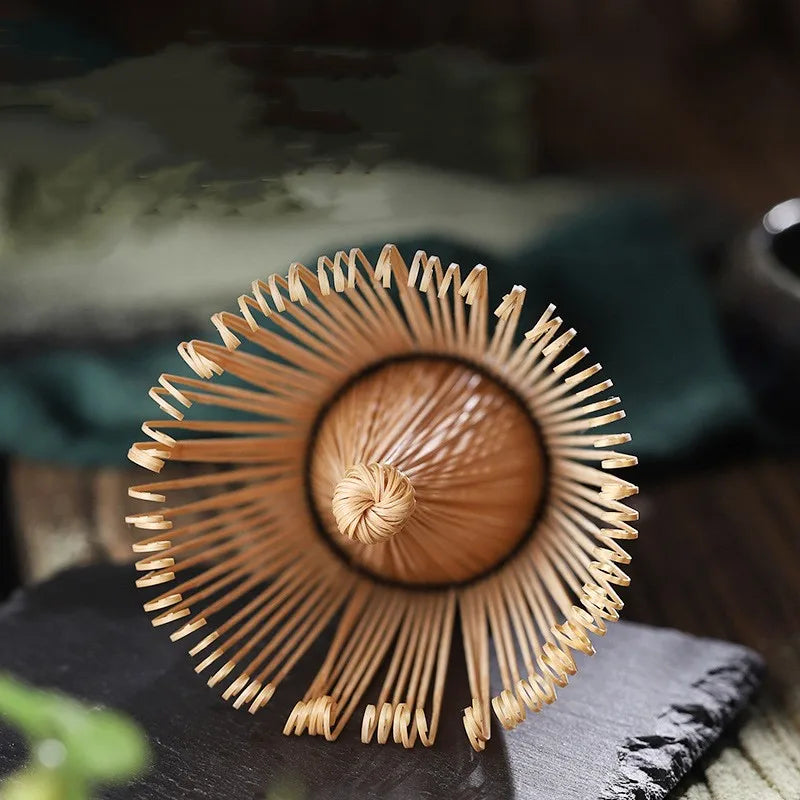 DecorBites™ Japanese Bamboo Tea Ceremony Set Matcha Whisk Brush Grinder Tools