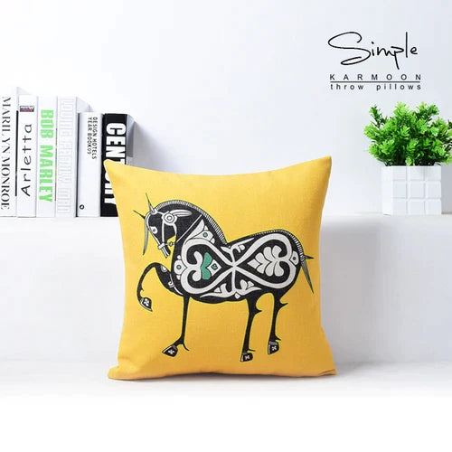 غطاء وسادة أريكة من الكتان القطني من DecorBites™، غطاء وسادة للديكور المنزلي