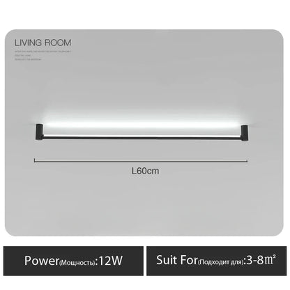 DecorBites™ Black Bar Linear Wall Light for Living and Dining Room Lighting