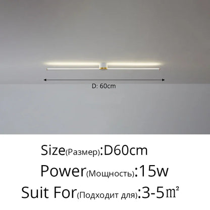 DecorBites™ LED Strip Ceiling Light: Modern, Simple, Stylish Indoor Lighting for Home, Bedroom, Hallway