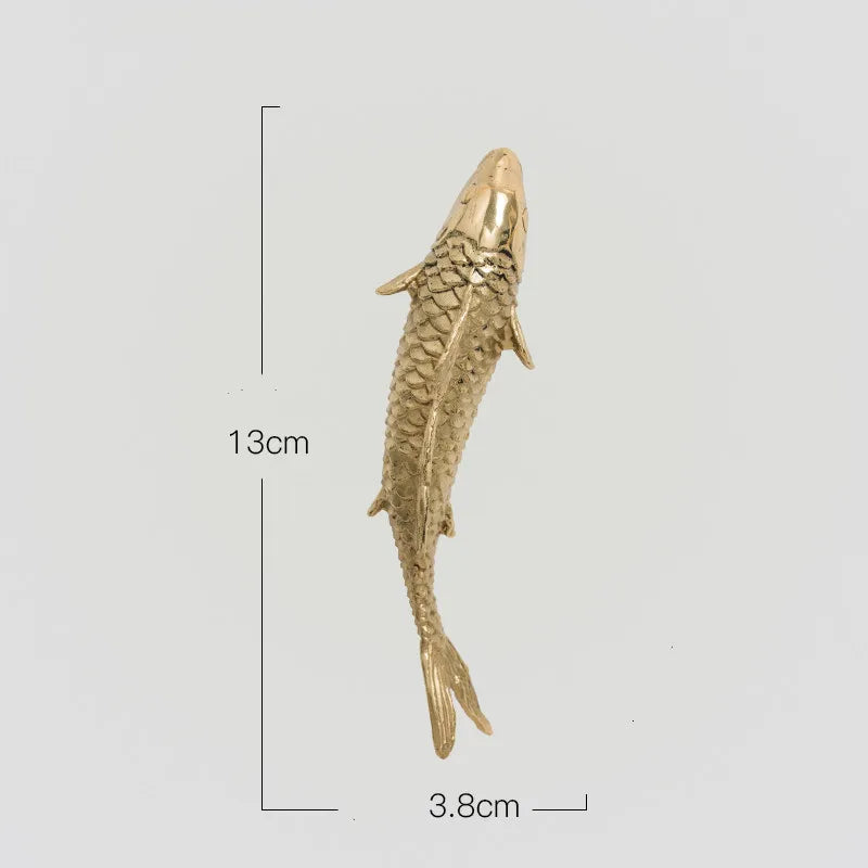 Gold Coral Fish Wall Decor