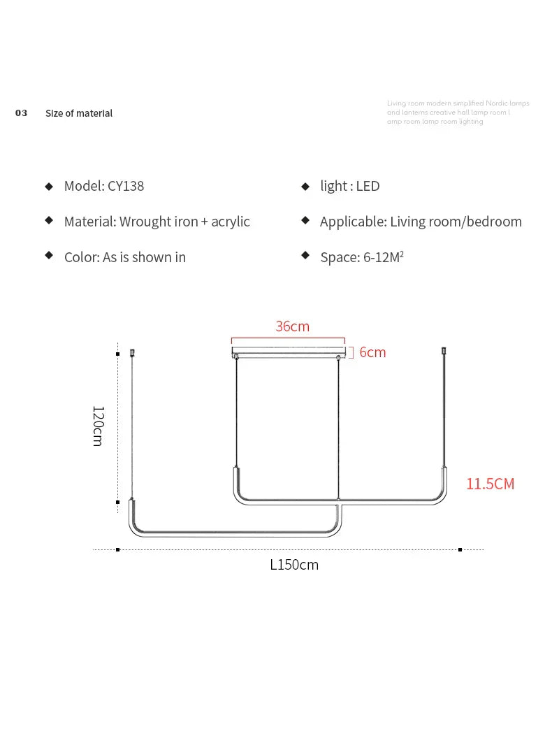 DecorBites™ Black Gold Pendant Chandelier LED Ceiling Lamp for Modern Dining Room and Kitchen