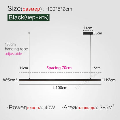 DecorBites™ LED Chandelier for Modern Nordic Minimalist Style Dining Room and Kitchen