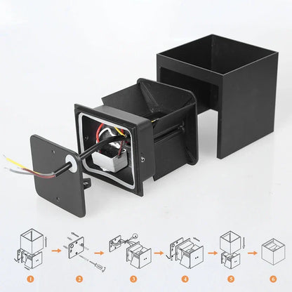 DecorBites™ LED Wall Light: Waterproof Indoor Outdoor Decor Lamp for Bedroom Living Room