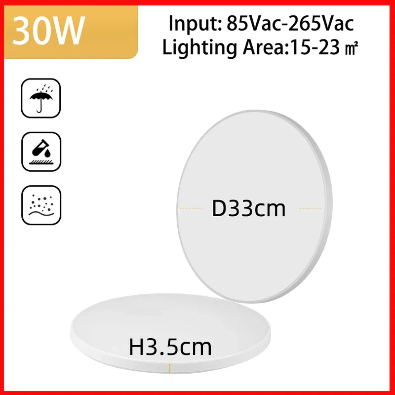 DecorBites™ LED Ceiling Light Bathroom Chandelier Panel Fixture for Home Decor Lighting