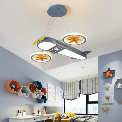 DecorBites™ Kids Airplane Ceiling Lights Remote Control Dimmable LED Chandelier