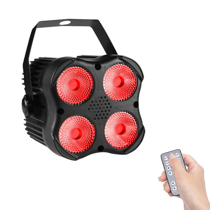 Decorbites™ 4x8W Mini RGBW LED Bühnen-Par-Licht für Party, DJ, Tanz - Weihnachten, Hochzeit, Bar
