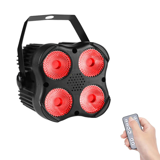 DecorBites™ 4x8W Mini RGBW LED Stage Par Light for Party, DJ, Dance - Xmas, Wedding, Bar