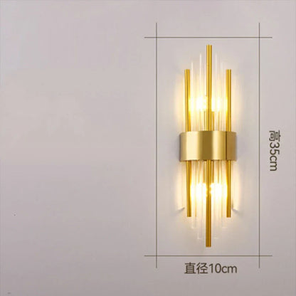 DecorBites™ Crystal Wall Lamp: Elegant Decor for Living Room, Bedroom, or Bedside Fixtures