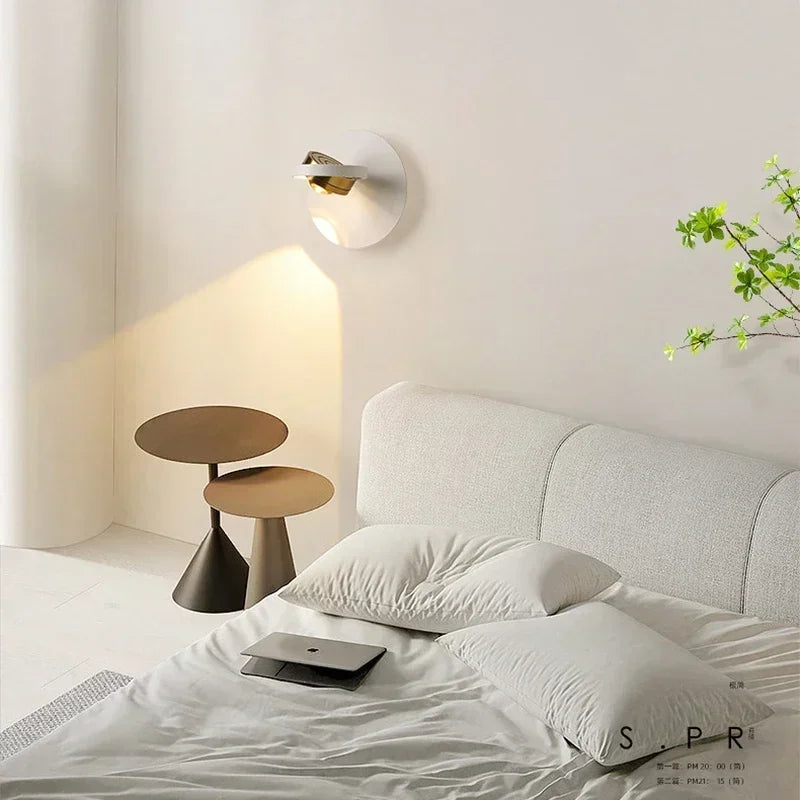 DecorBites™ LED Rotatable Wall Lamp for Bedroom Living Room - Modern Indoor Wall Sconces
