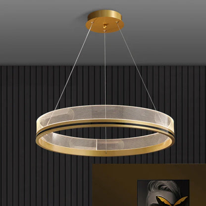 DecorBites™ Black/Gold LED Pendant Lights | Modern Design for Home Lighting Decoration